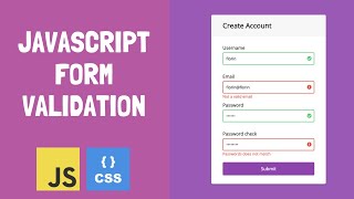 JavaScript Clientside Form Validation [upl. by Ennaharas]