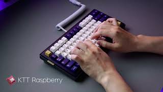 Jelly Epoch KTT Raspberry Switches Sound Test [upl. by Aikemit]