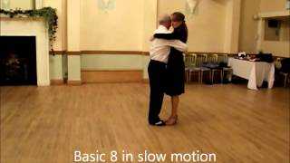 Argentine Tango lesson 1  Basic 8 steps [upl. by Rosenzweig622]