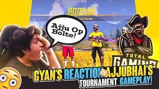 TOTAL GAMING AKA AJJUBHAI94 OVERPOWER BOOYAH WITH VASIYO CRJ7🔥 GYAN GAMING OP REACTION😯 [upl. by Sabu]