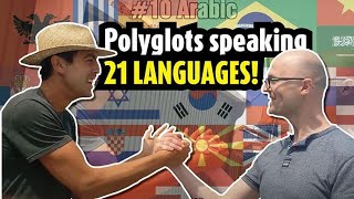 unique encounter between 2 polyglots in 21 languages [upl. by Nedra]