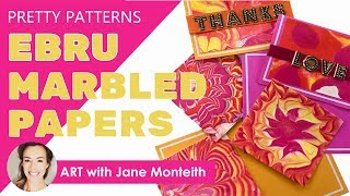 DIY Ebru Marbling using one ingredient Full Tutorial [upl. by Oigufer466]