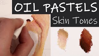 How to mix Skin Tones using Oil Pastel [upl. by Wiltshire131]