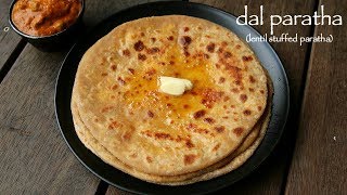 dal paratha recipe  dal ka paratha  lentil stuffed paratha recipe [upl. by Yanal]