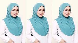 DIY Amira instant hijab cutting and stitching tutorial  hijab making at home [upl. by Petr]