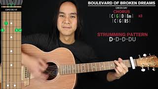 Boulevard of Broken Dreams ACOUSTIC Guitar Cover Green Day 🎸Tabs  Chords [upl. by Posner]