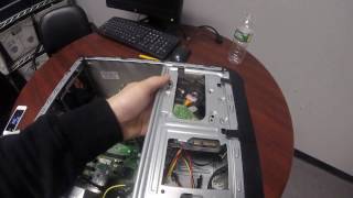 HOW TO REPLACE HARD DRIVE IN HP DESKTOP PC [upl. by Sinnoda990]