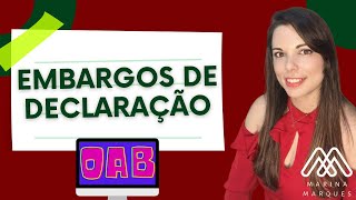 33  Embargos de Declaração [upl. by Nona956]