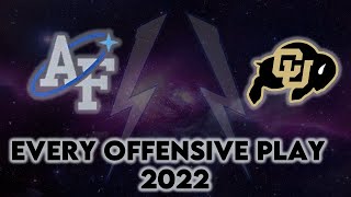 Air Force v Colorado 2022 Every Offensive Play [upl. by Jesselyn]