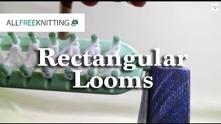 How To Loom Knit  Rectangular Looms [upl. by Coffeng]