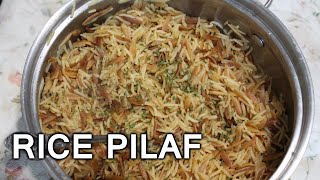 Quick and Simple Foolproof Orzo Rice Pilaf  Naan Central [upl. by Faus]