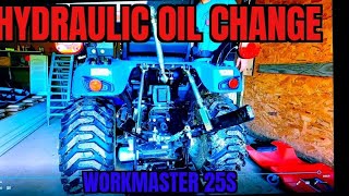 Part 2 Hydraulic Oil Change Workmaster 25s [upl. by Nedyaj991]