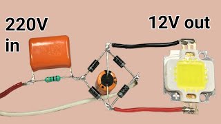 220v to 12v without transformer [upl. by Araz244]