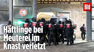 Gefängnismeuterei Polizei stürmt Knast in Thüringen  JVA Untermaßfeld [upl. by Bellina]