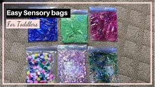 Easy Sensory Bags For Toddlers Leslie Irene [upl. by Fitalludba]