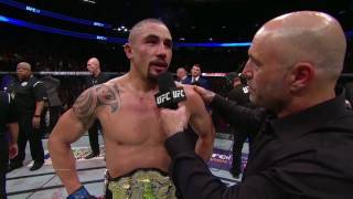 UFC 213 Robert Whittaker amp Michael Bisping Exchange Words In The Octagon [upl. by Nosyd]